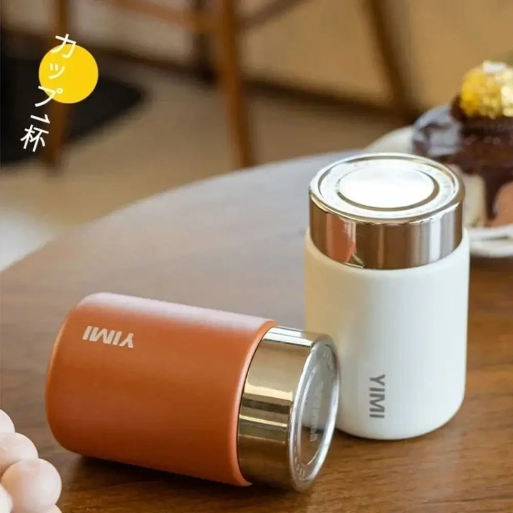 230ml Mini Thermal Cup Fashion Leak-proof Stainless Steel Pocket Flask Lightweight Coffee Mug