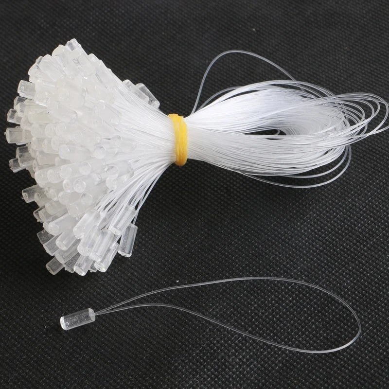 100 Pieces transparent Micro Ring Loop Easy Pulling Thread Micro rings hair extension tools glass Hair extension ring and buckle