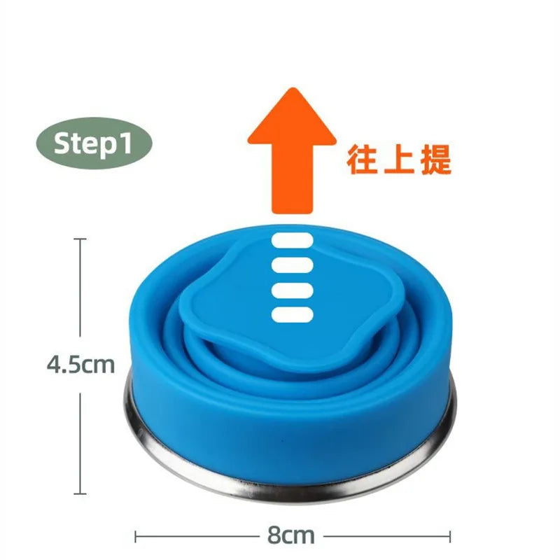 200ml Folding Cup Silicone Scalable Color Portable Outdoor Coffee Hand Cup without Bisphenol A Food Grade Water Cup Travel