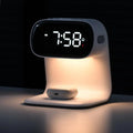 3in1 Multi Functional Wireless Charging Alarm Clock Smart Night Light Qi Charger LED Digital Clock Adjustable Light 15W Fast Wir