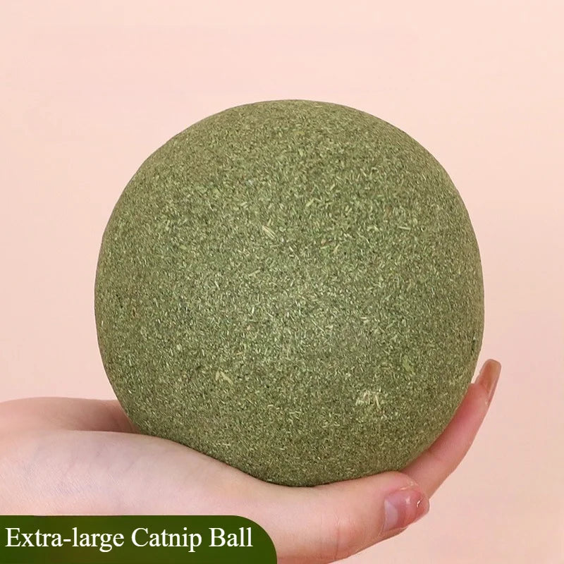 Extra-large 10CM Catnip Balls Galls Fruit Balls Self-amusement and Stress Relief Catnip toy for Grinding Teeth Large Mint Ball