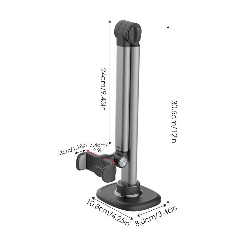 Overhead Mobile Phone Mount Tripod Holder 360 Degree Rotating Aluminum Desktop Stand For Vlogging Photography Online