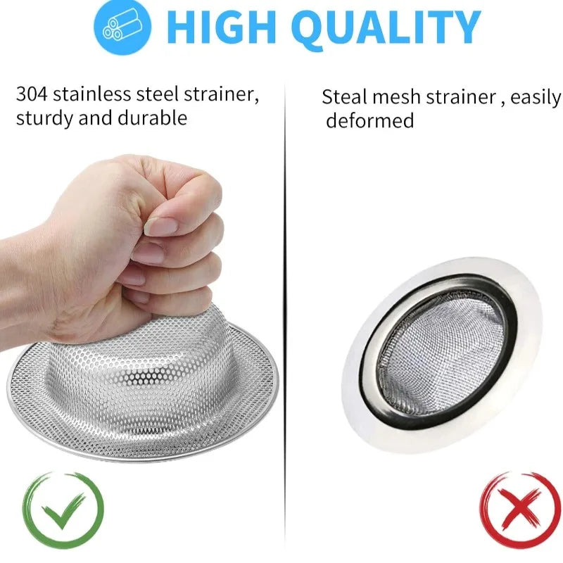 Kitchen Sink Filter Bathroom Floor Drain Mesh Filters Stainless Steel Sink Strainer Garbage Food Residue Drain Hole Filter Trap