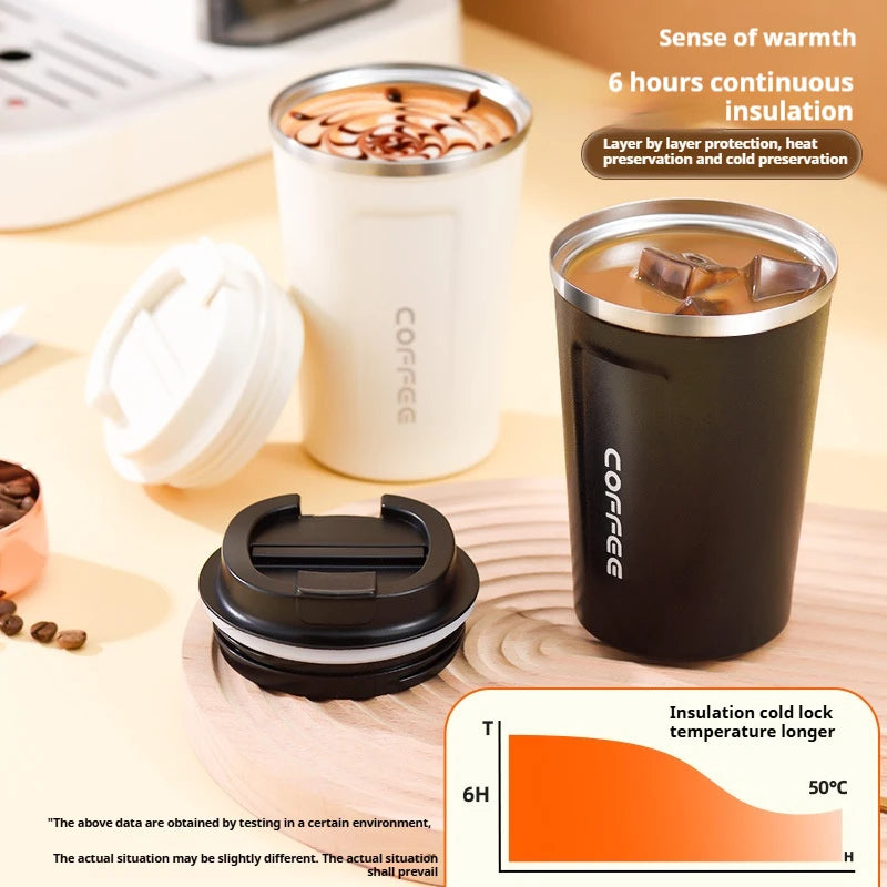 380/510ML Car Coffee Cup Thermos Water Bottle Keeps Cold and Heat Thermal Mug Stainless Steel Thermo Bottle Sports Water Bottles