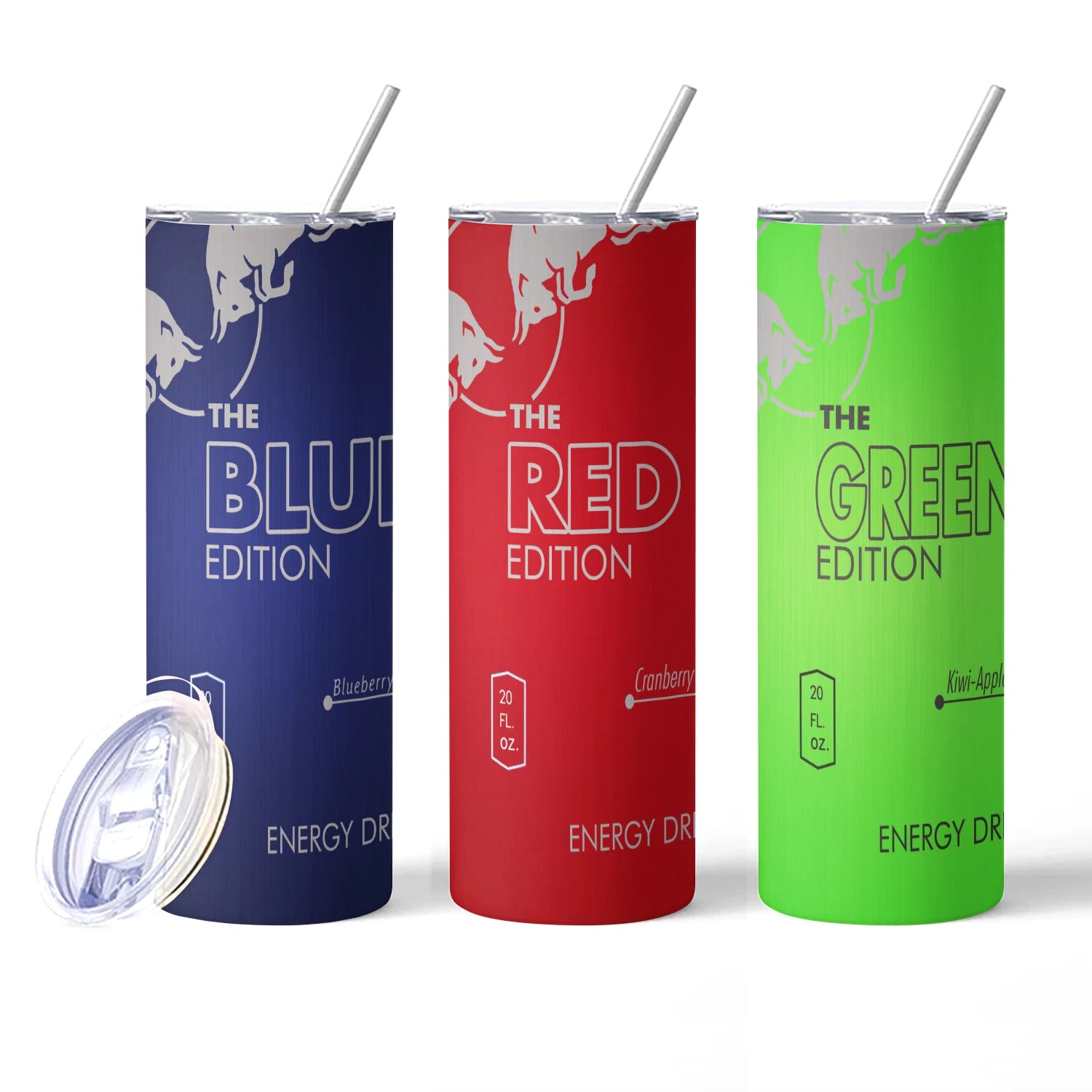 20oz Coconut Berry Energy Drink Vacuum Tumbler cup with Straw and Lid Stainless Steel Insulated Water Bottle for Hot Cold Drink