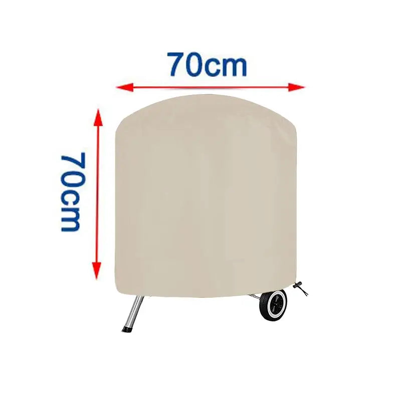 5 Size Cover For BBQ,Round Grill Cover Anti-Dust Waterproof Weber Heavy Duty Charbroil BBQ Cover,Outdoor Rain Protective Cover