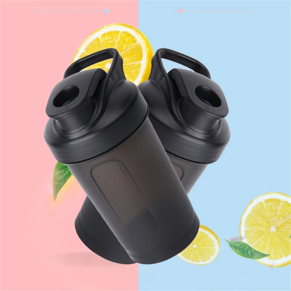 Portable 300ml Protein Powder Shaker Bottle Mixing Cup with Scale  LeakProof Water Bottle for Gym Outdoor Fitness Training Sport