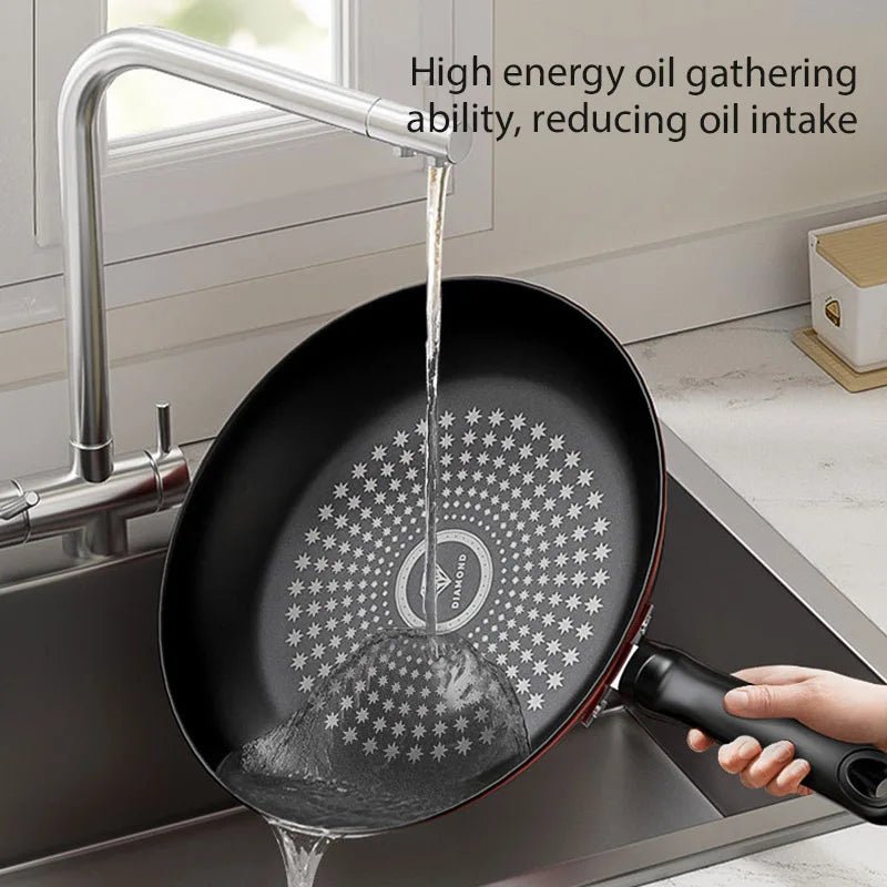 24cm Cast Iron Omelette Pan Nonstick Honeycomb Fry Pan Hot Frying Pans Electric Gas Cooktops Compatible Kitchen Cookware