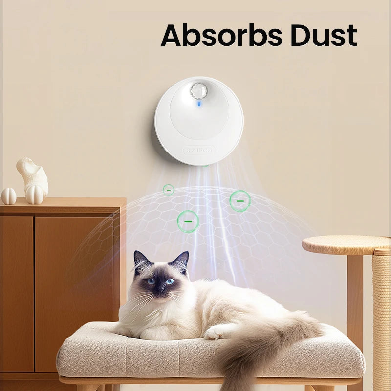 ROJECO 4000mAh Smart Cat Litter Deodoriser Automatic Cat Litter Box Odor Purifier For Pet Toilet Deodorant Purifier Accessories