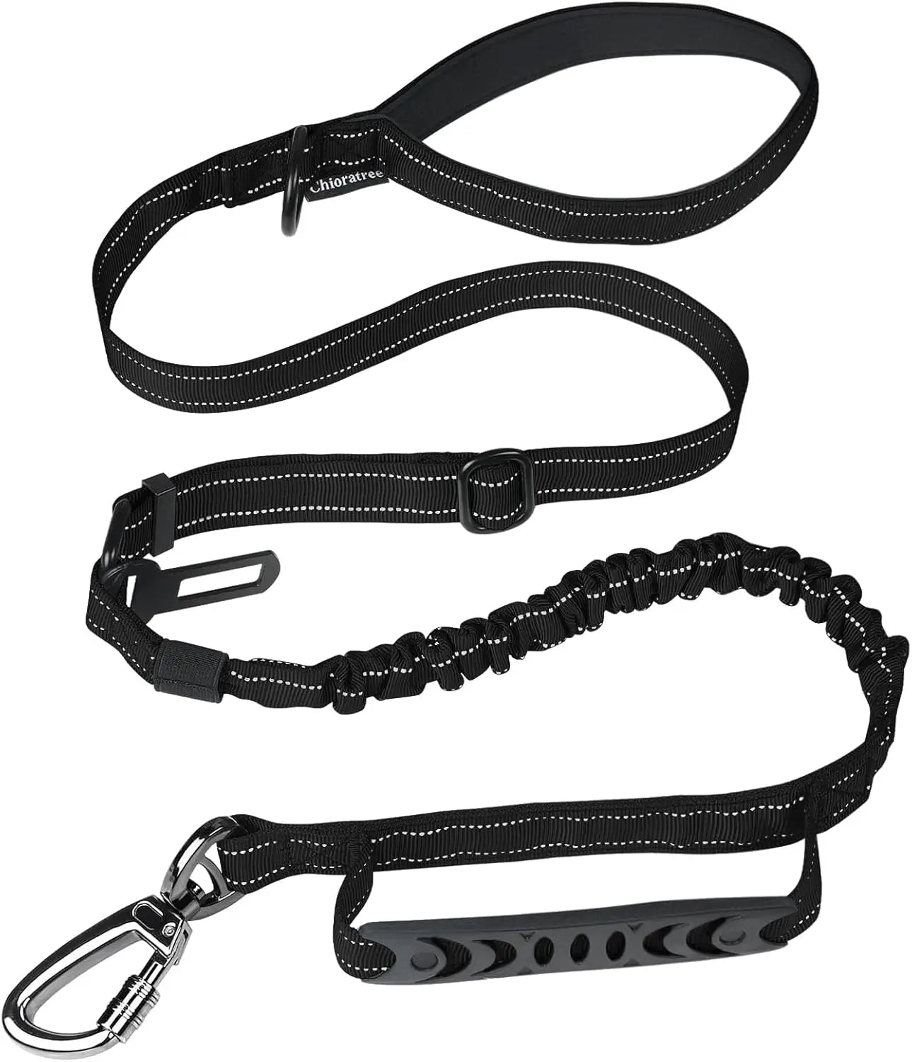 Tactical Dog Leash Reflective Dog Training Leash,Adjustable Heavy Duty Dog  Leashes with Car Seat Belt for Medium Large Dogs