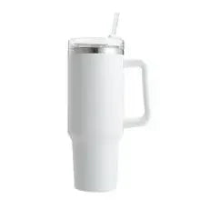 1200ML Metal Vacuum Insulated Cup Stainless Steel Portable Water Cup Refrigerated Vacuum Insulated Straw Leak-proof Lid