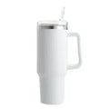 1200ML Metal Vacuum Insulated Cup Stainless Steel Portable Water Cup Refrigerated Vacuum Insulated Straw Leak-proof Lid