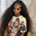 Water Wave Frontal Wig 13x6 HD Lace Brazilian Deep Curly 100% Human Hair Wigs Water Wave 34Inch 13x4 Lace Front Human Hair Wig
