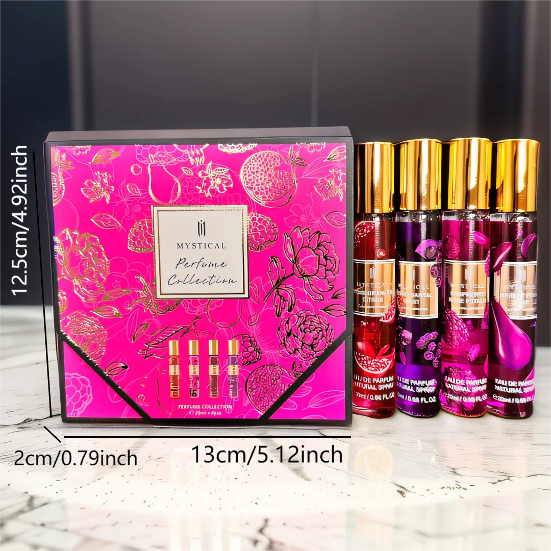 MYSTICAL Women's perfume gift box, fruity fragrance fresh, unisex, travel, Mother's Day, Valentine's Day, birthday gift