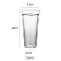 Large Capacity 400/800ml Heat-resistant Double Wall Glass Coffee Mug Espresso Cup American Latte Cappuccino Tea Water Cup