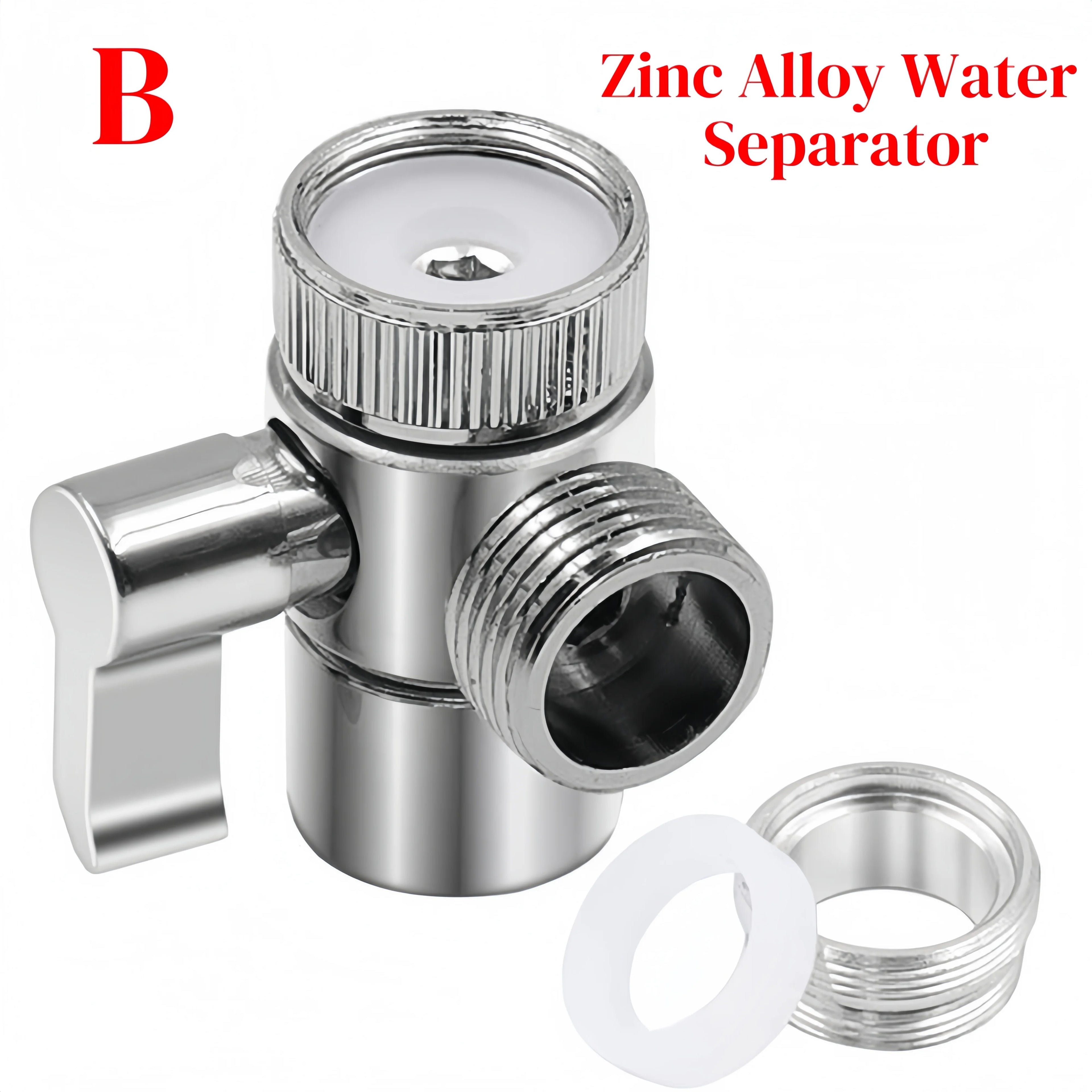 Faucet Switch Adapter Zinc Alloy/Plastic Kitchen Sink Splitter Diverter Valve Water Tap Sprayer Connector Bathroom Accessories