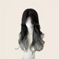 Fairy-Inspired Long Curly Synthetic Wig, Fashionable Gradient Color Long Curly Wig, Sweet Korean-Style Girl Group Wig