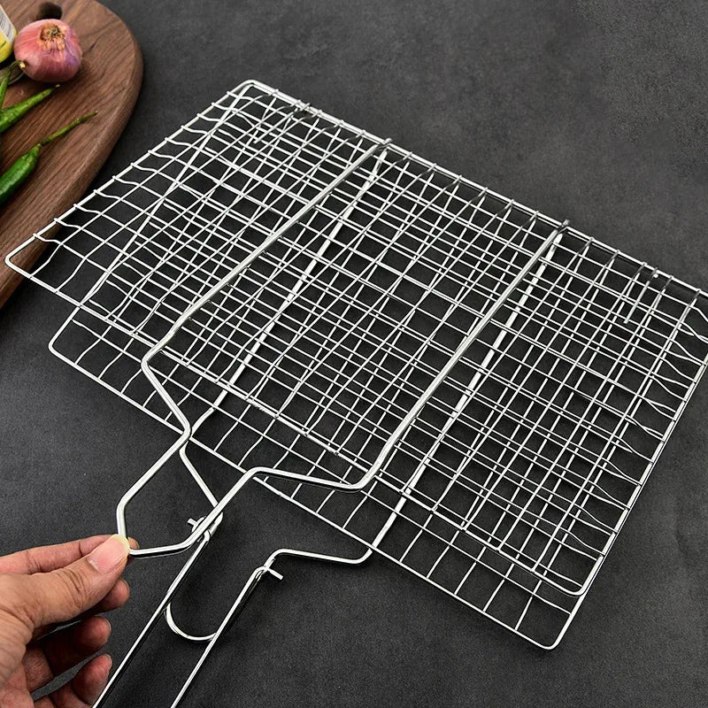 Non-Stick Household Grill Basket OutdoorBBQKitchenware Barbecue Grill Mat A must-have for parties Suitable for Grilling/Vegetabl