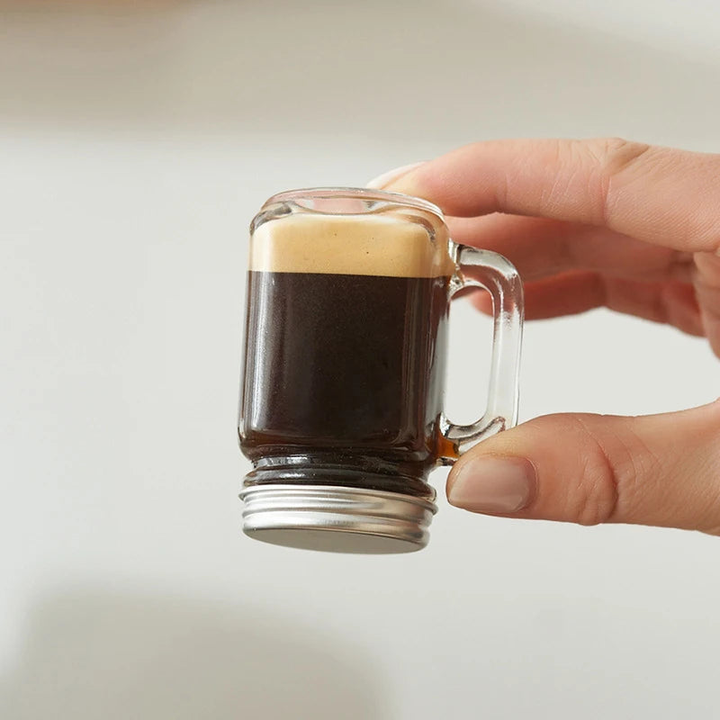 Mini Mason Jar For Jam Honey Portable Leakproof Coffee Milk Juice Bottle With Lid Home Party Bar Vodka Spirits Shot Glass