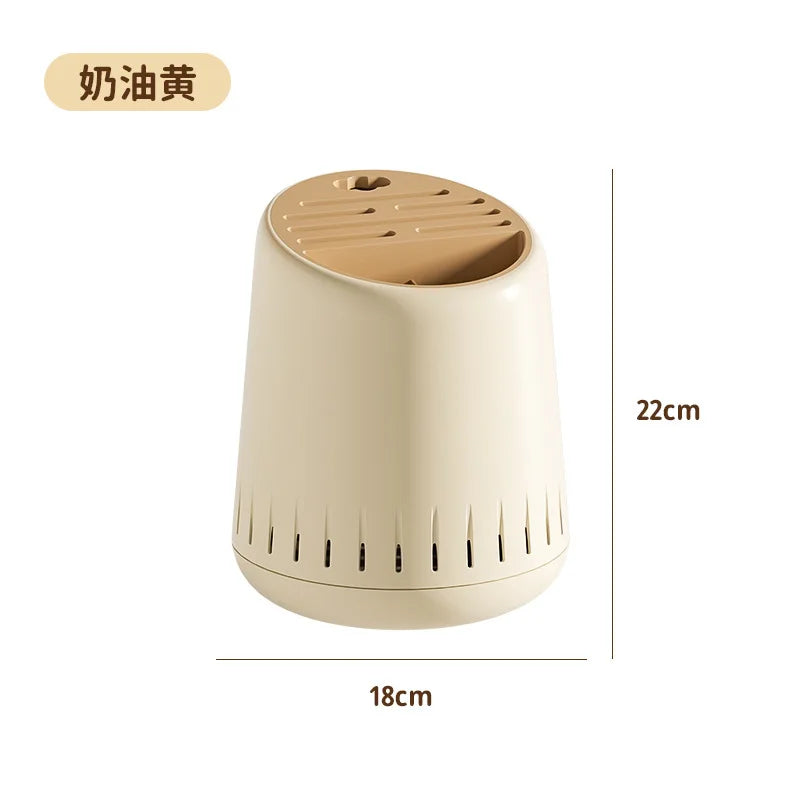 Cream-Style Multi-Functional Chopsticks Draining Holder Kitchen Utensil And Chopstick Storage Box
