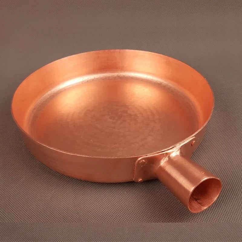 Copper Frying Pan Fast Heat Transfer 2mm Thickened Non-stick Pan   Induction Compatible 100% Hand Forged Pure Copper Cooking Pot