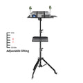 90/145cm Projector Tripod Stand Laptop Tripod Adjustable Height 23 to 63 Standing Desk Outdoor Computer Desk Stand for Studio