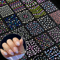 30 Sheets Flower Nail Stickers Colorful Nail Decals for Nail Art 3D Self Adhesive, Floral, Heart, Nail Art Stickers Decals