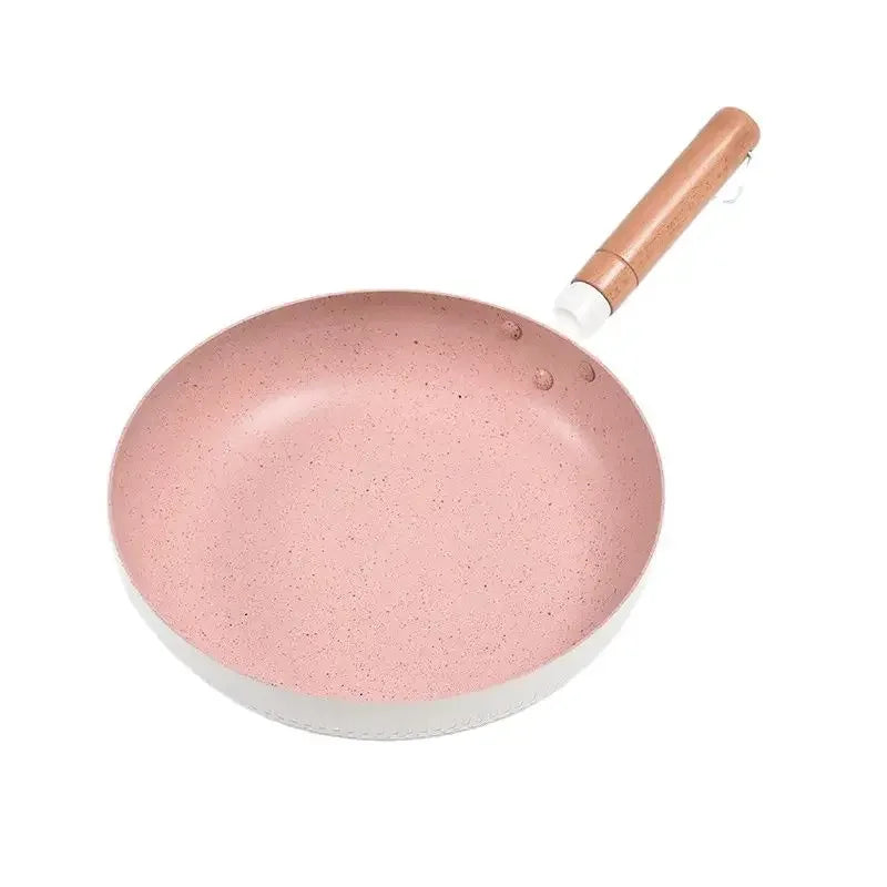 Frying Pan 20/24cm Wok Pan Non-stick Pan Induction Cooker Home Steak Pancake Pan Egg Pan Gas Stove Universal Saucepan Durable