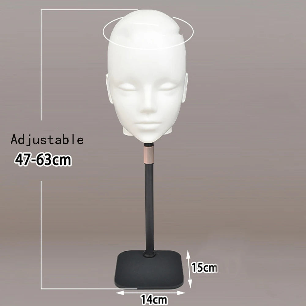 22inchNew Mannequin Head Wig Stand With Adjustable Wig Tripod Stand Holder For Wigs Making and Hat Display Cosmetology for Coser
