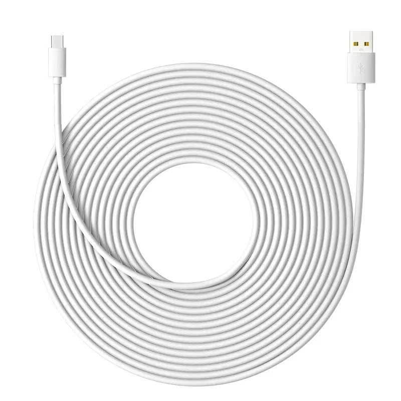 0.3/1/3/5/8/10/12M USB C Cable Long Power Extension Cord for Xiaomi Mi Camera Laptop Security Cameras Type C to C Charging Wire