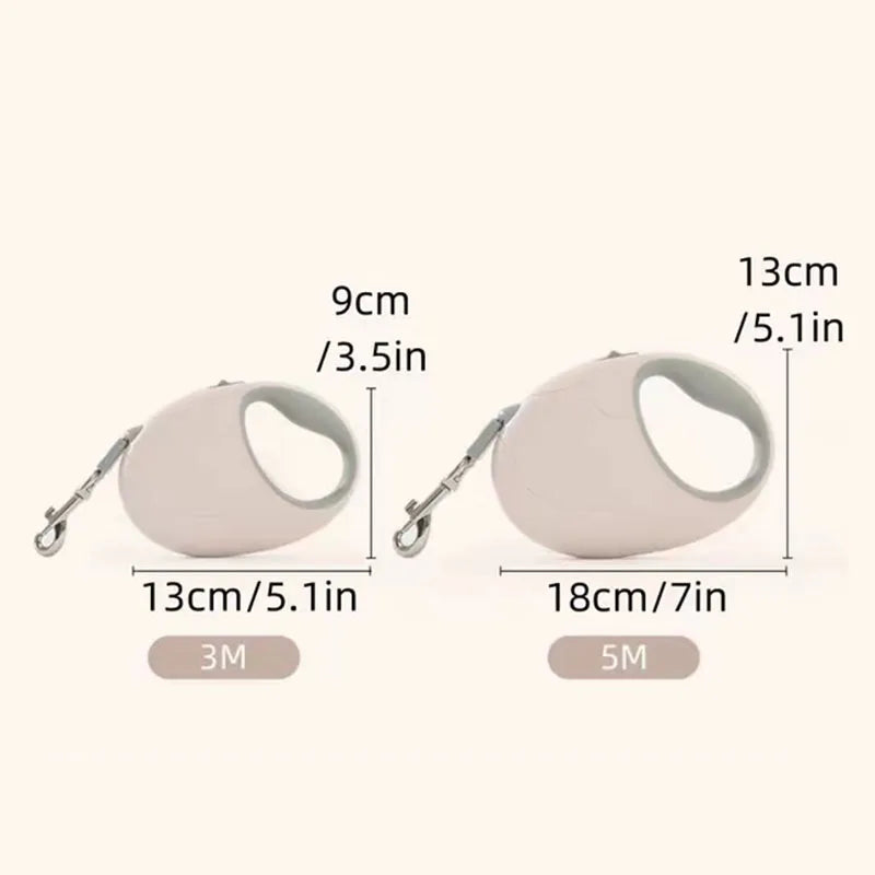3/5M Retractable Cat Small Dog Leash Traction Rope Reflective Belt Automatic Flexible Leash For Small Medium Dog Product