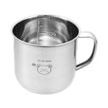 300ML Mini 304 Stainless Steel Water Cup Tumbler with Handle Durable Anti Drop Children Drinking Cup Reusable Milk Coffee Mug