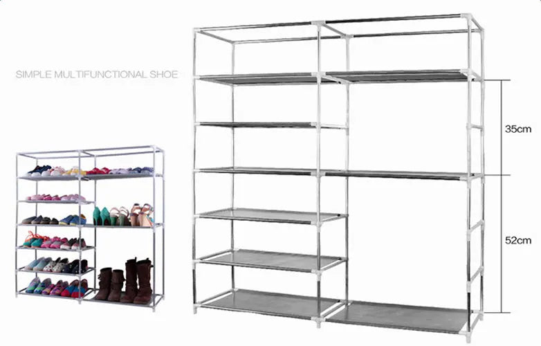 Home Multifunctional Furniture Set: Cabinet, Chair, Table, Rack, Bookshelf, Shoe Storage for Multi-room Use