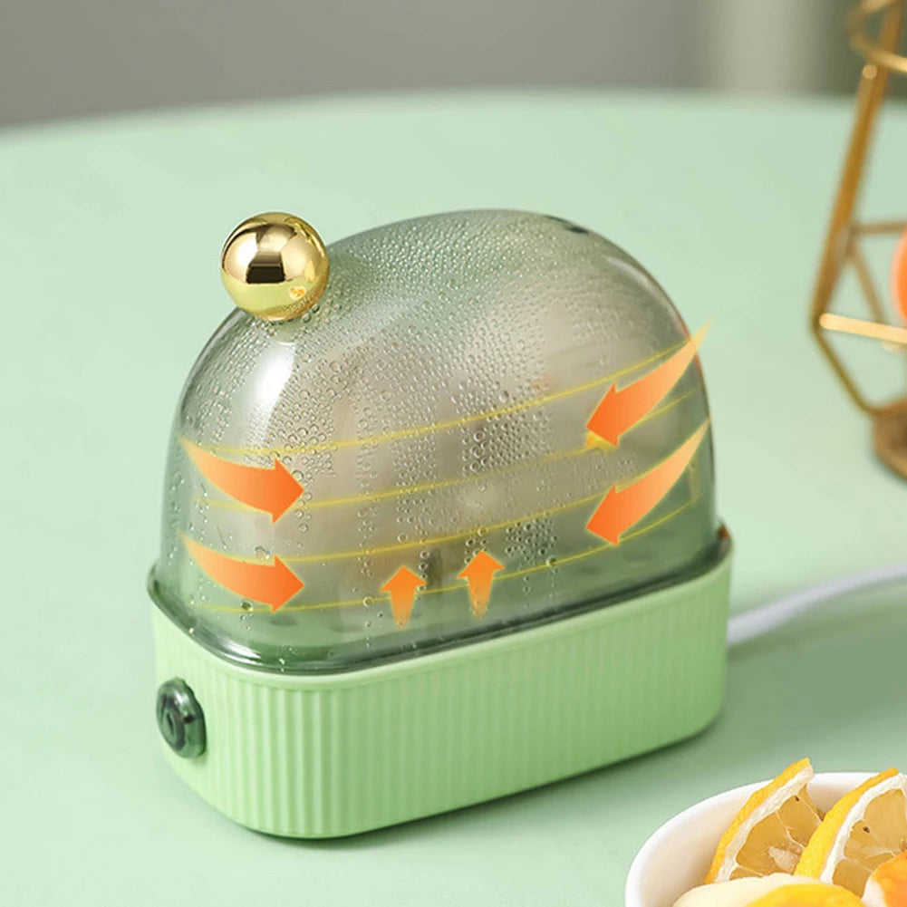 220V Electric Egg Boiler Poacher Automatic Power Off Mini Breakfast Machine Egg Cookers Food Steamer Breakfast Cooking Machine