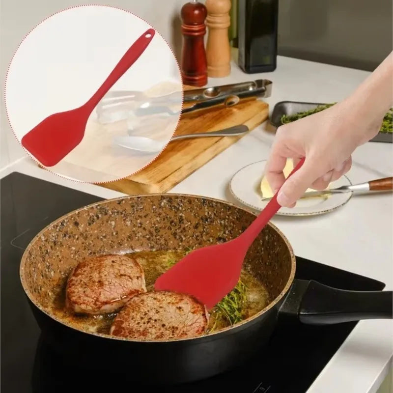 1/2/5pcs Silicone Cooking Leakage Spatula Dense Shovel Fried FishOmelette Shovel Non-stick Spatula Kitchen Cooking Tools E2