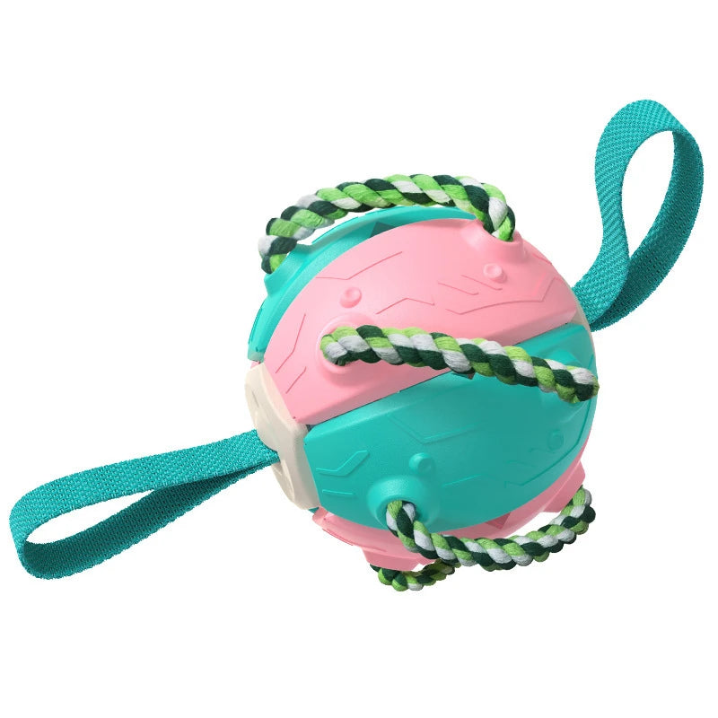 New Dog Soccer Ball Interactive Pet Toys Foldable Ball Molar Toy Outdoor Training Ball for Puppy Dog Chew Dog Accessories