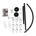 L Shape Shower Curtain Rail Corner No Drilling Stainless Steel Telescopic Rod Bathtub Bathroom Wardrobe Changing Room