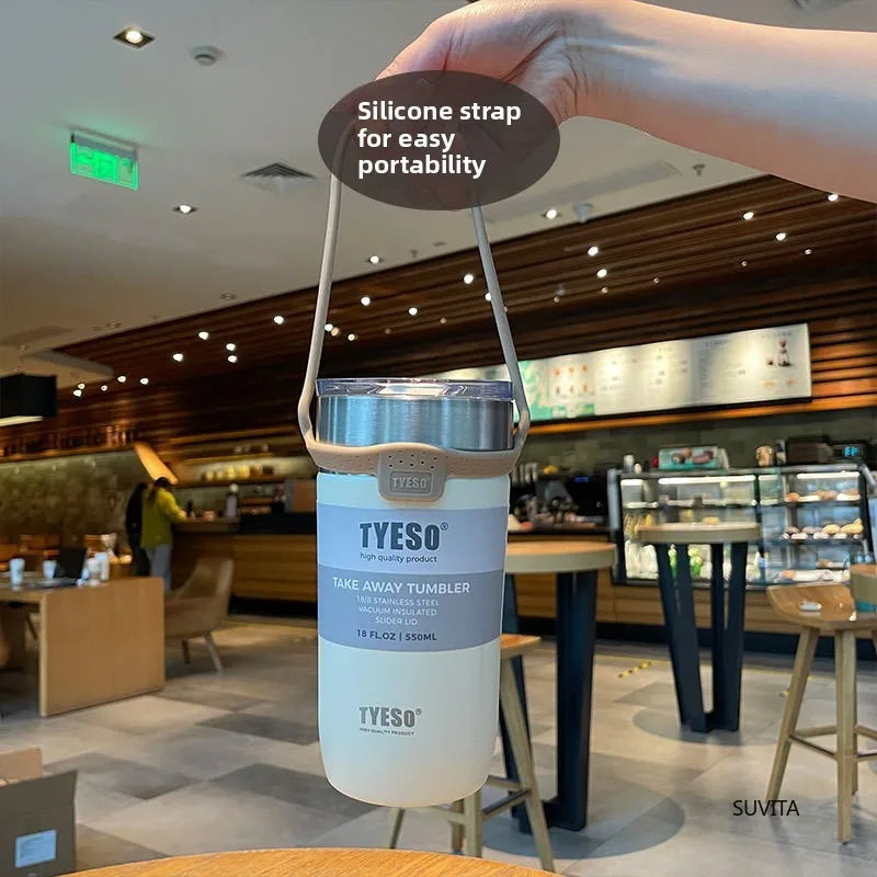 Tyeso 550/710ML Stainless Steel Coffee Mug Sports Water Bottle Car Insulated Cup Keeps Cold and Heat Thermal Mug Vacuum Flask