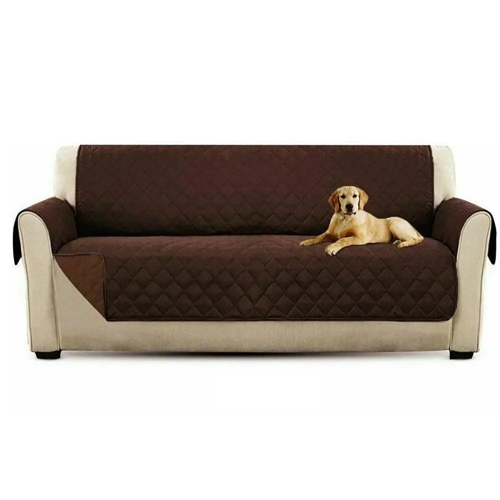 Sofa Cover Quilted Anti-wear Couch Cover for Dog Pet Kids Recliner Armchair Furniture Slipcovers 1/2/3 Seater Protect