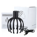 Electric Octopus Claw Scalp Massager with 12 TPE 3D Arms 3 Speed Gears USB Charging 15-Min Auto-Shutoff Stress Fatigue Relief