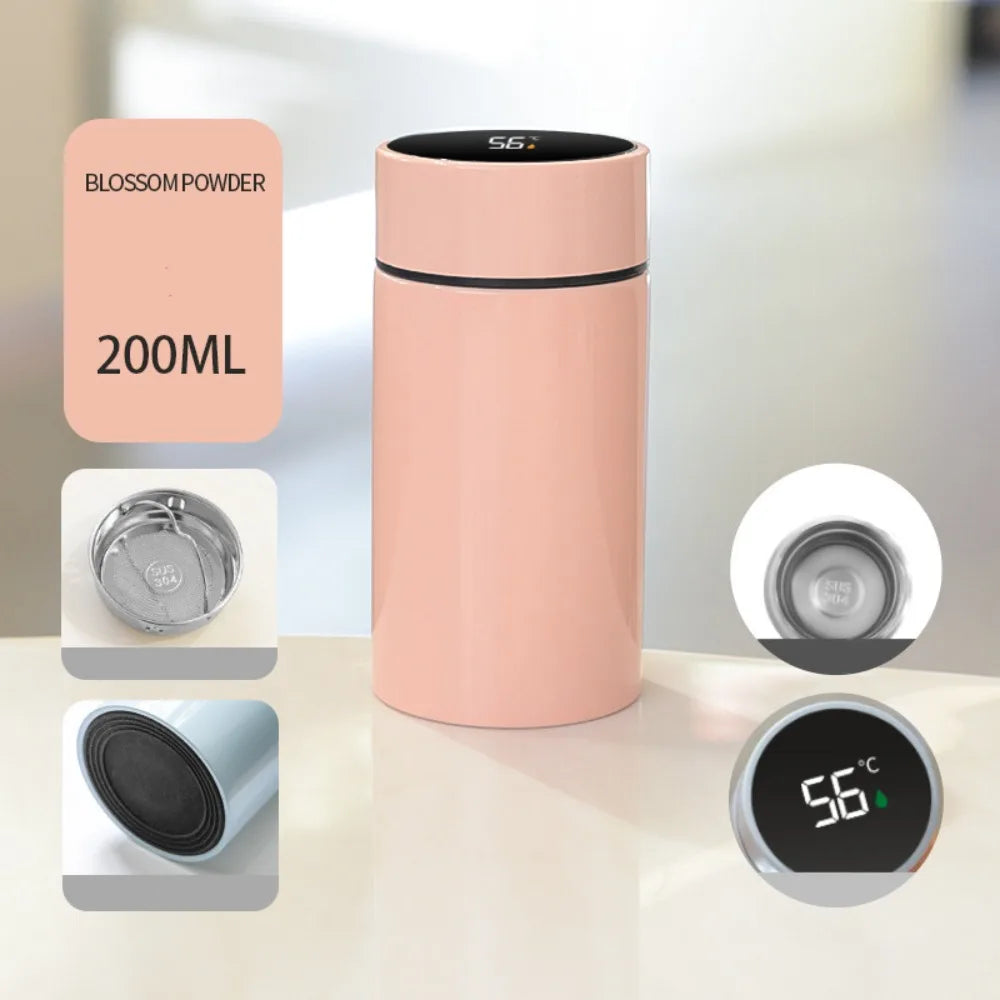 230ml Mini Thermal Cup Fashion Leak-proof Stainless Steel Pocket Flask Lightweight Coffee Mug