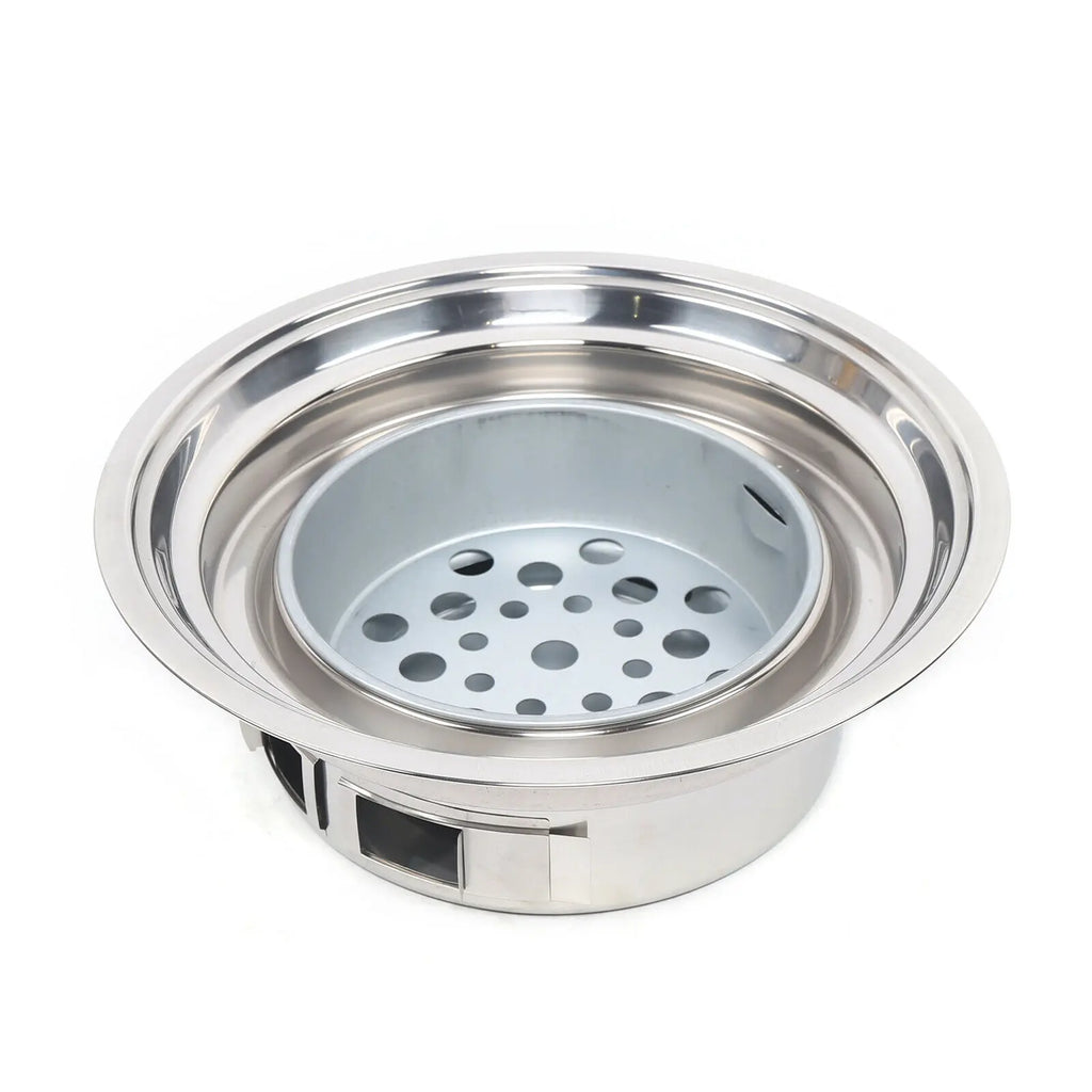 Korean Charcoal Barbecue Grill Stainless Steel Non-stick Barbecue Tray Grills Portable Charcoal Stove for Outdoor Camping bbq