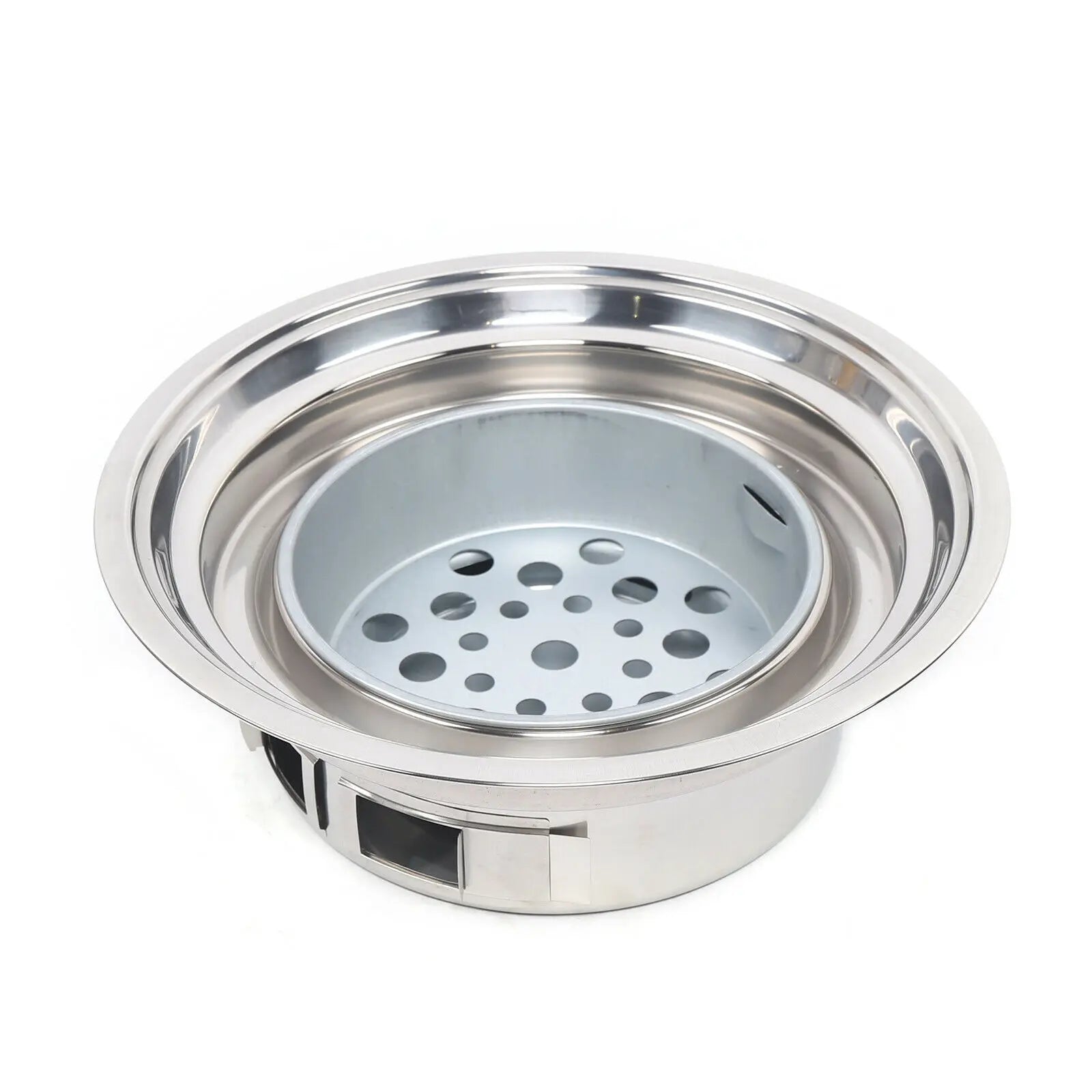 Korean Charcoal Barbecue Grill Stainless Steel Non-stick Barbecue Tray Grills Portable Charcoal Stove for Outdoor Camping bbq