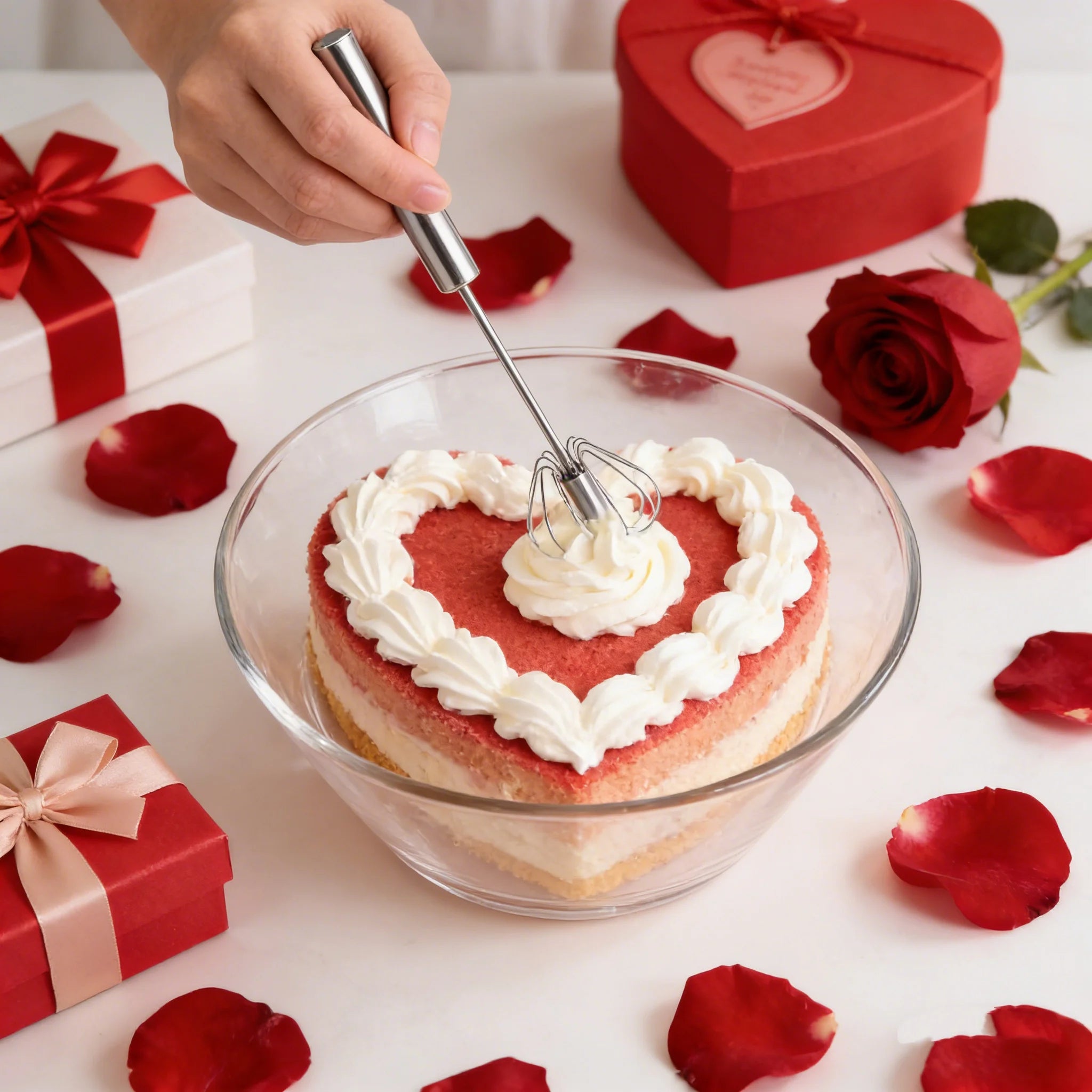 1-Second Mini Whisker, One Press Handheld Milk Frother &Egg Beater,Perfect Valentine's Day Gift for Home Bakers & Coffee Lovers