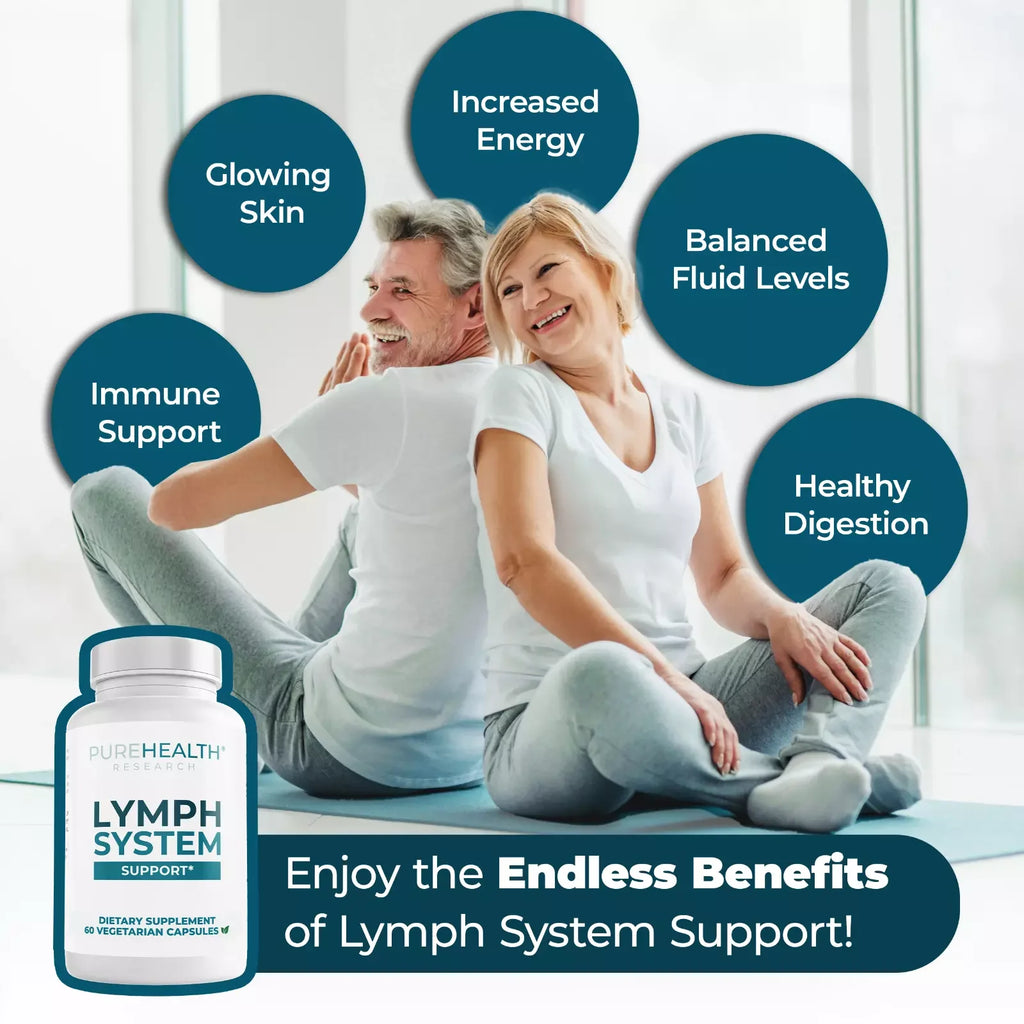 Lymphatic Support, Lymphatic Supplements Help Reduce Swelling, Detoxify, Replenish Energy, Immune Support, Healthy Digestion