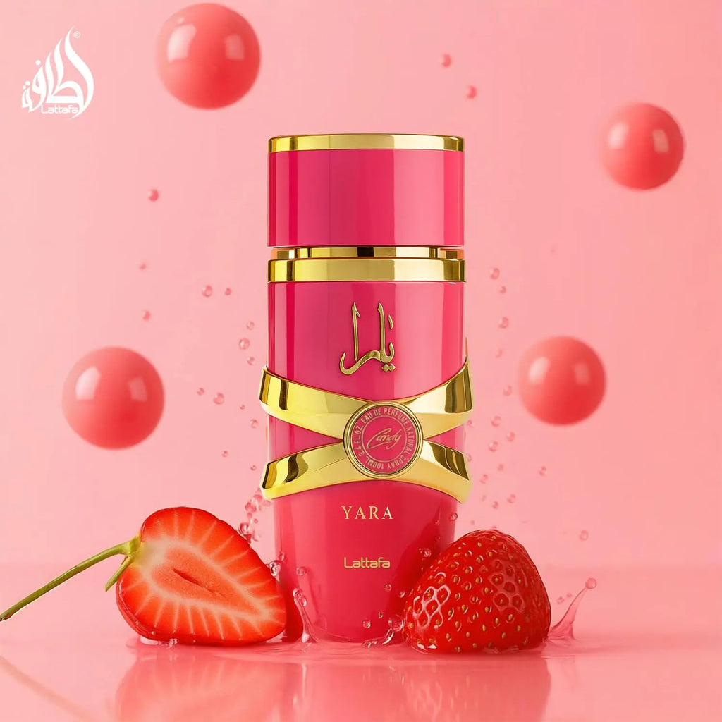 Lattafa Yara Candy - Vanilla, Fruity, Citrus, Floral - Eau de Parfum Long-Lasting Fragrance for Women, 3.40 Ounce / 100 ml