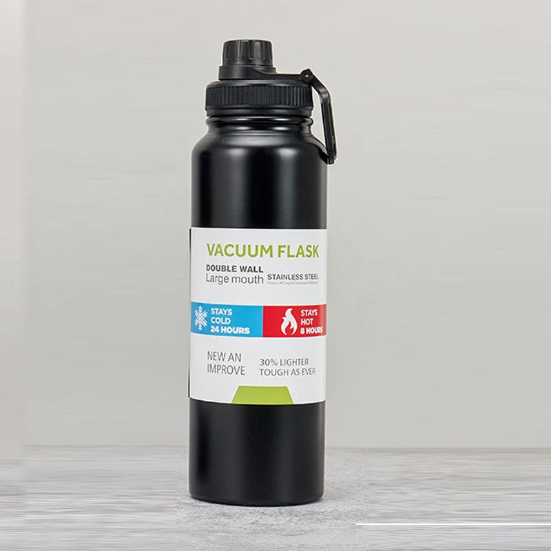 600/800/1000ML Stainless Steel Thermos Bottle Car Thermal Cup Vacuum Flask Keeps Cold and Heat Thermal Mug Sports Insulated Cup