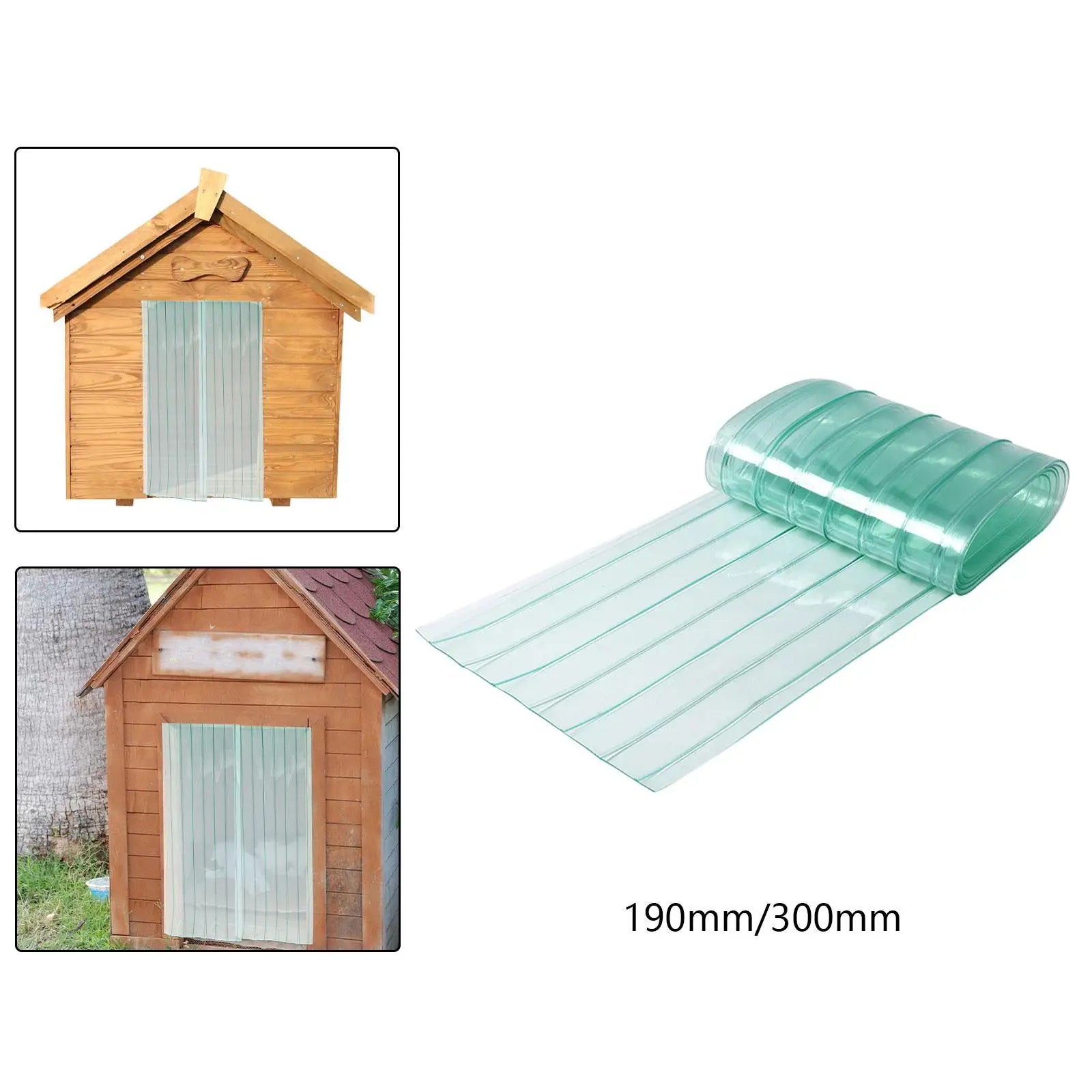 PVC Door Curtain Length 1.5M Warehouse for DIY Dog House Waterproof Winter Pet Supplies Transparent Insulation Dog Door Flap