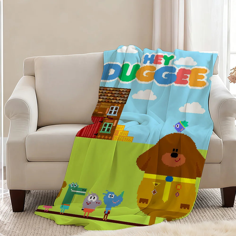 Blanket Throw Super Cosy Plush Living Anime Room Sofa H-HeyS-ES Couch Childish Cartoon D-DuggeeS-ES Birthday Gifts