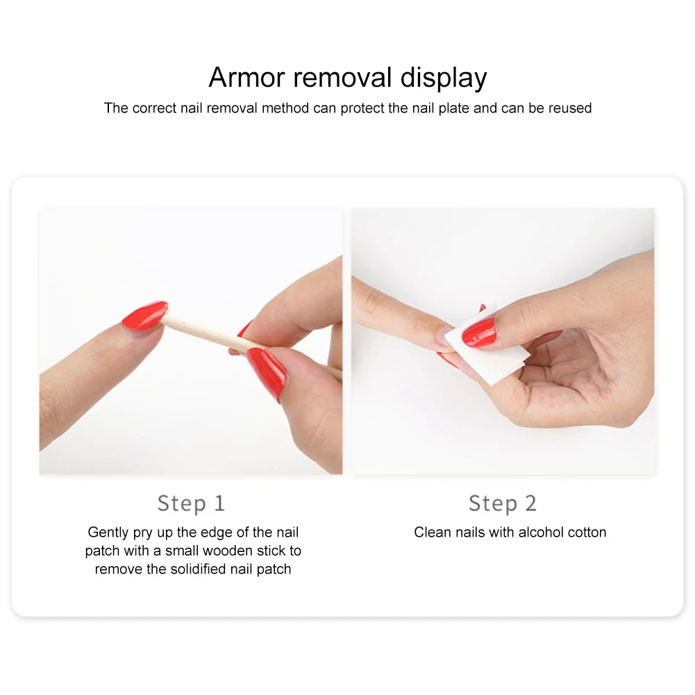 16Pcs Nail Polish Sticker Long Lasting Nail Polish Art Stickers Waterproof Full Nail Wraps with Nail File & Wooden Stick for DIY
